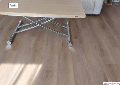 BH-Déco, sol pvc clipsable, ton noyer clair, pose impécable, Après 2