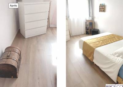 BH-Déco, sol pvc clipsable, ton noyer clair, pose impécable, Après 5