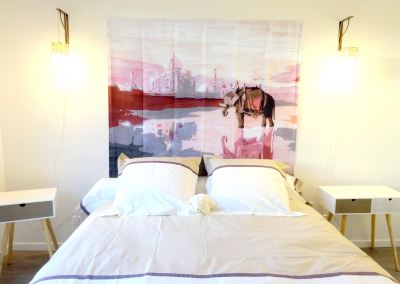 BH-Déco - Sylvie Samain - rénovation complète appartement chambre lumineuse