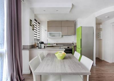 BH-Déco - Sylvie Samain - rénovation complète appartement ouverture de la cuisine