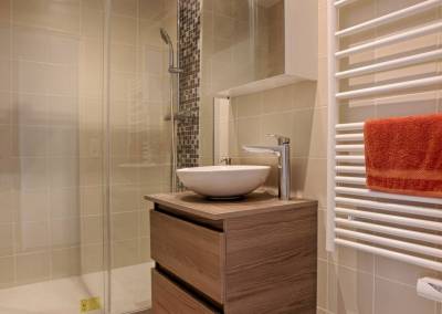 BH-Déco - Sylvie Samain - rénovation complète appartement salle de bain