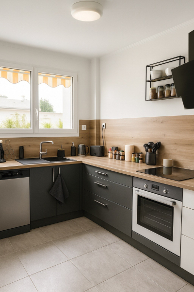 Déco relooking d'une cuisine à Igny