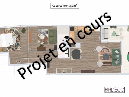 Aménagement et décoration complète d&rsquo;un appartement dans le Val d&rsquo;Oise