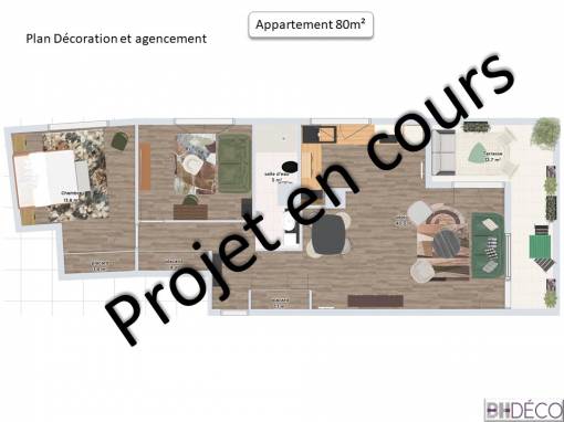 Aménagement et décoration complète d&rsquo;un appartement dans le Val d&rsquo;Oise
