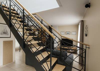 Rénovation d'un escalier à Briis sous Forges, escalier avancé pour plus de confort