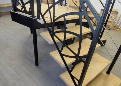 Rénovation d'un escalier à Briis sous Forges, modèle de rambarde