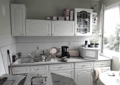 Rénovation d'une cuisine dans un appartement à Pantin Avant besoin de rangement