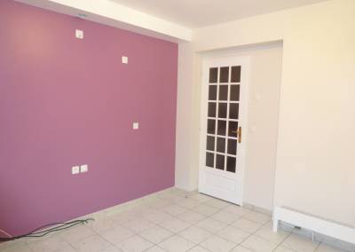 Rénovation d'une très grande cuisine dans une maison à Monthléry peinture