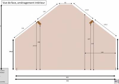 Plan du mur pour l'intégration d'un dressing par BH-Déco